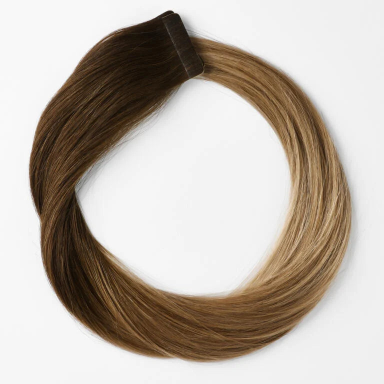 Premium Tape Extensions O2.2/7.3 Brown Ash Ombre